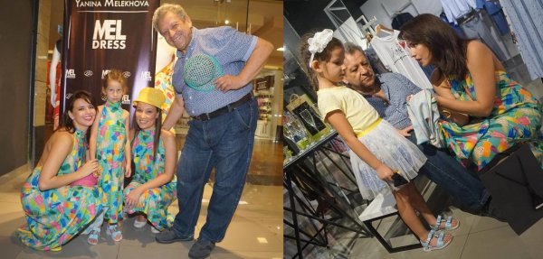 Борис Грачевский подарил молодой жене и дочери одинаковые платья от MELdress