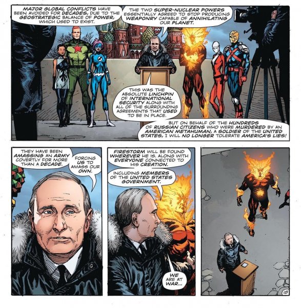 В комиксах DC Путин поссорился с Суперменом